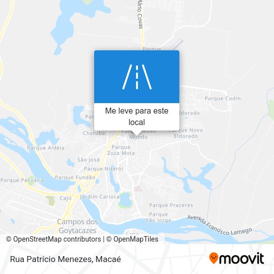Rua Patrício Menezes mapa