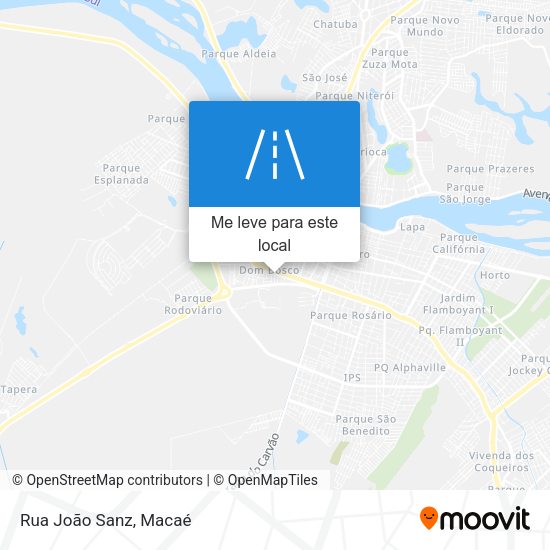 Rua João Sanz mapa