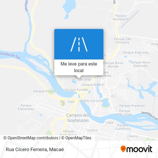 Rua Cícero Ferreira mapa