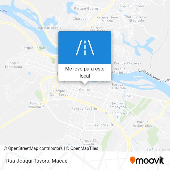 Rua Joaqui Távora mapa