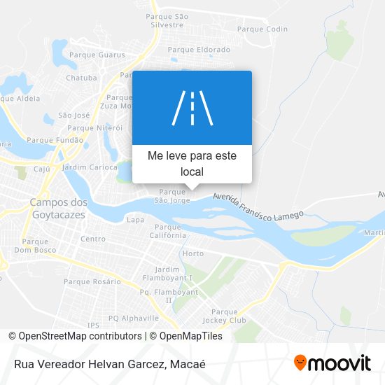 Rua Vereador Helvan Garcez mapa