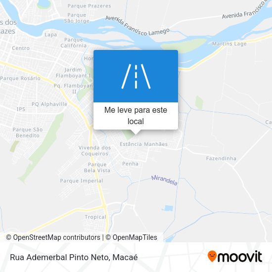 Rua Ademerbal Pinto Neto mapa