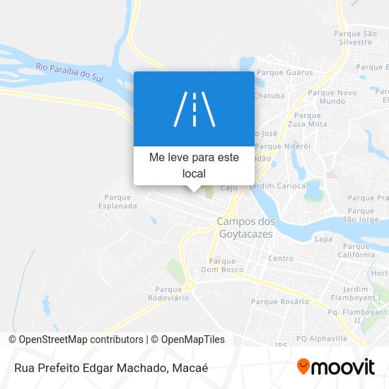Rua Prefeito Edgar Machado mapa