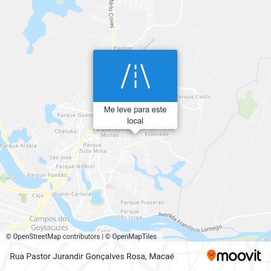 Rua Pastor Jurandir Gonçalves Rosa mapa