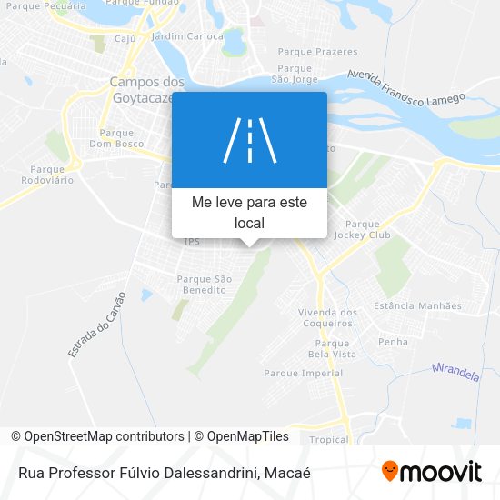 Rua Professor Fúlvio Dalessandrini mapa