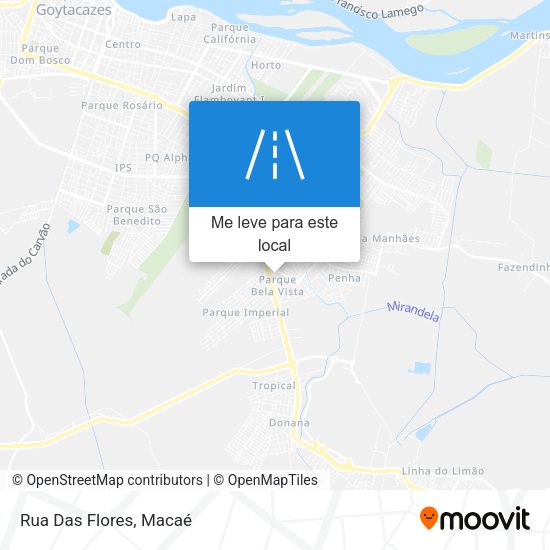 Rua Das Flores mapa