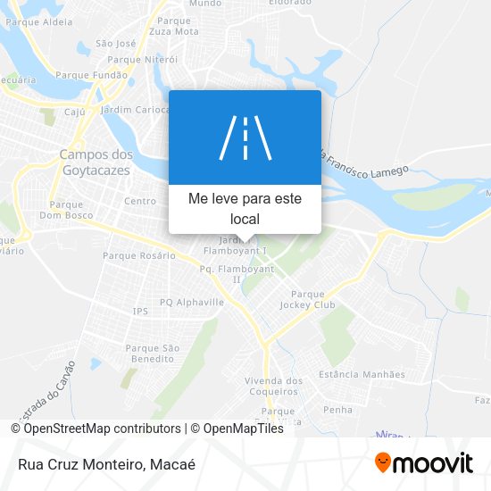 Rua Cruz Monteiro mapa