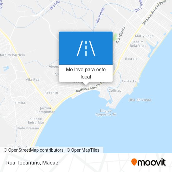 Rua Tocantins mapa