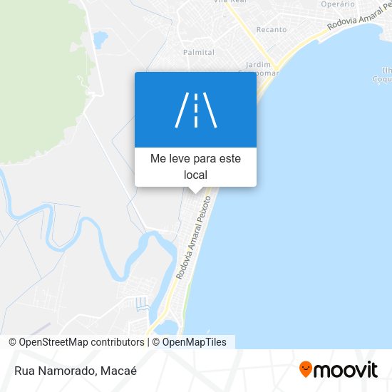 Rua Namorado mapa