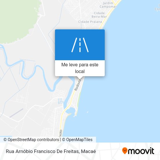 Rua Arnóbio Francisco De Freitas mapa