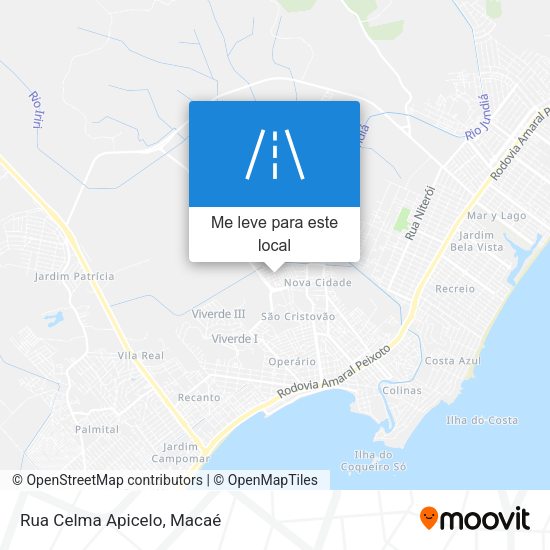 Rua Celma Apicelo mapa