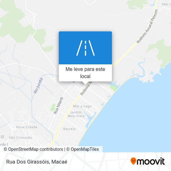 Rua Dos Girassóis mapa
