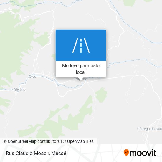 Rua Cláudio Moacir mapa