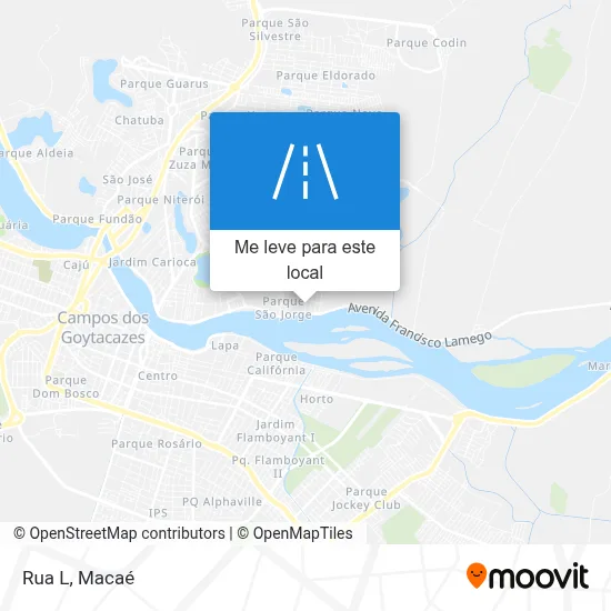 Rua L mapa