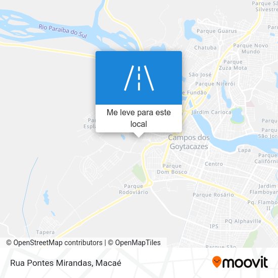 Rua Pontes Mirandas mapa