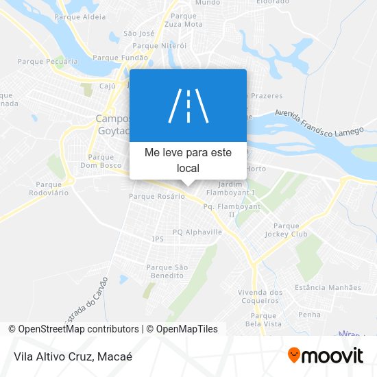 Vila Altivo Cruz mapa