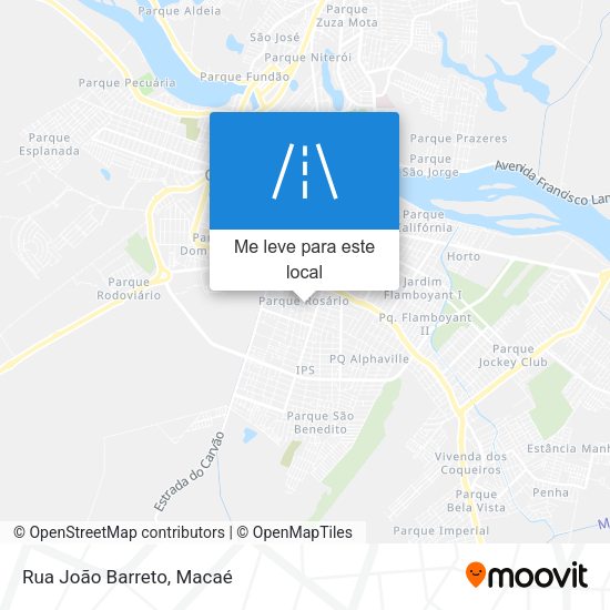 Rua João Barreto mapa