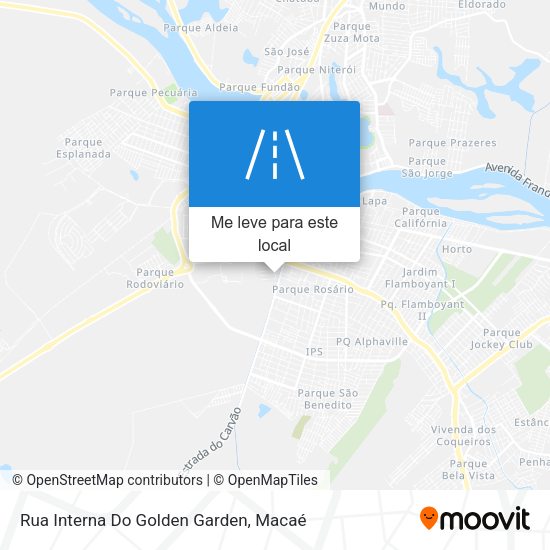Rua Interna Do Golden Garden mapa