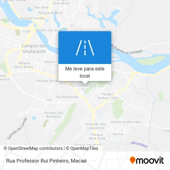 Rua Professor Rui Pinheiro mapa