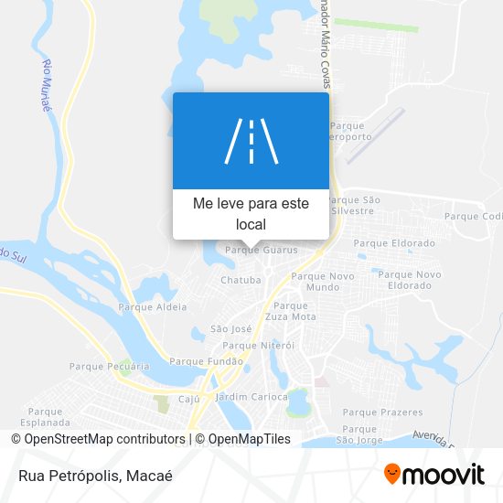 Rua Petrópolis mapa