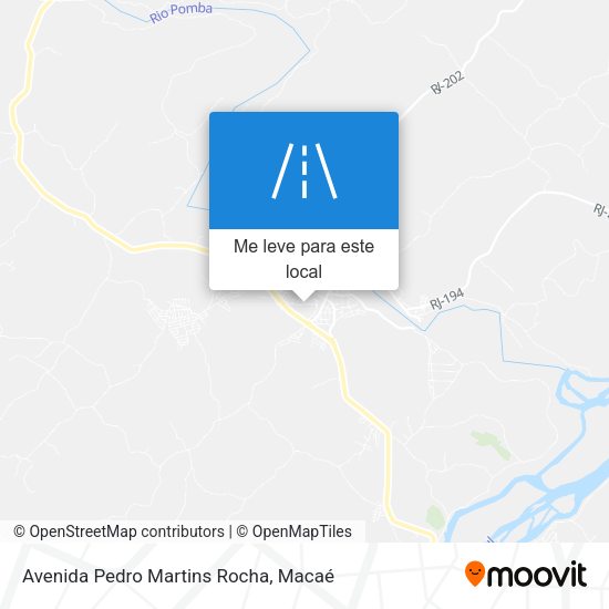 Avenida Pedro Martins Rocha mapa
