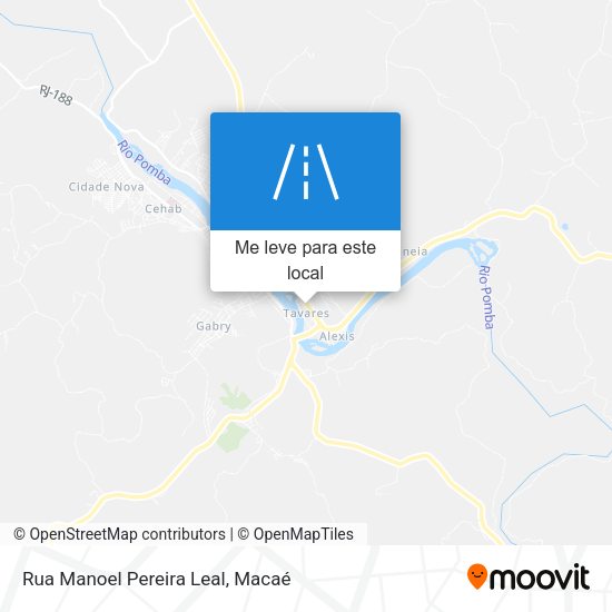 Rua Manoel Pereira Leal mapa