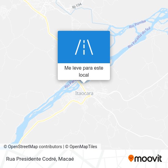 Rua Presidente Codré mapa
