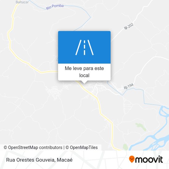 Rua Orestes Gouveia mapa