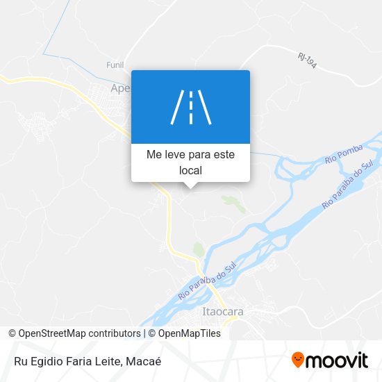Ru Egidio Faria Leite mapa