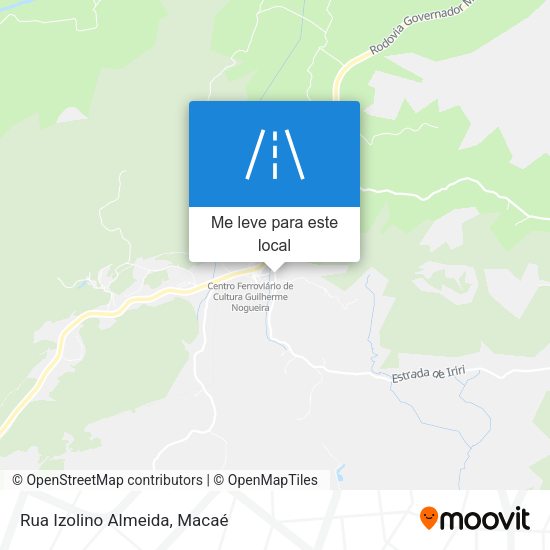 Rua Izolino Almeida mapa