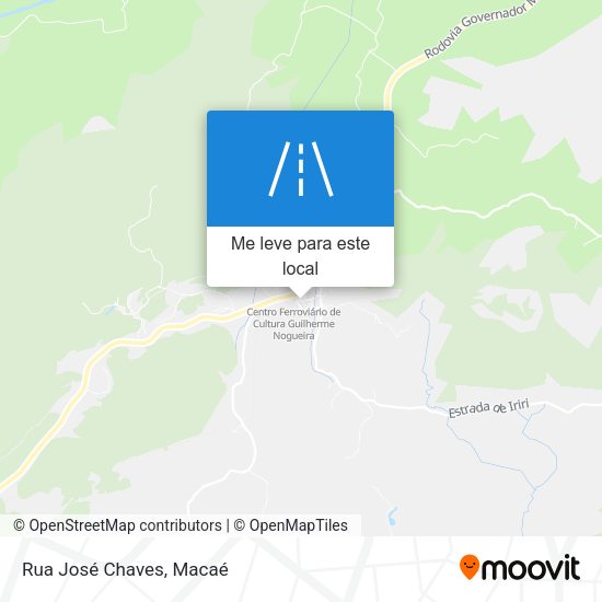 Rua José Chaves mapa