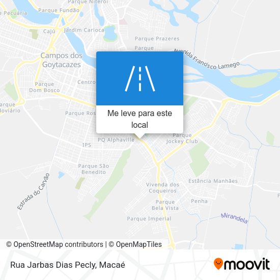 Rua Jarbas Dias Pecly mapa