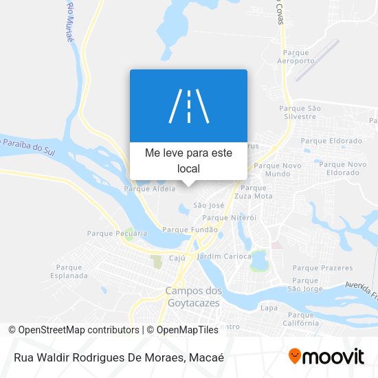 Rua Waldir Rodrigues De Moraes mapa