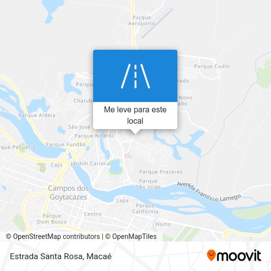 Estrada Santa Rosa mapa