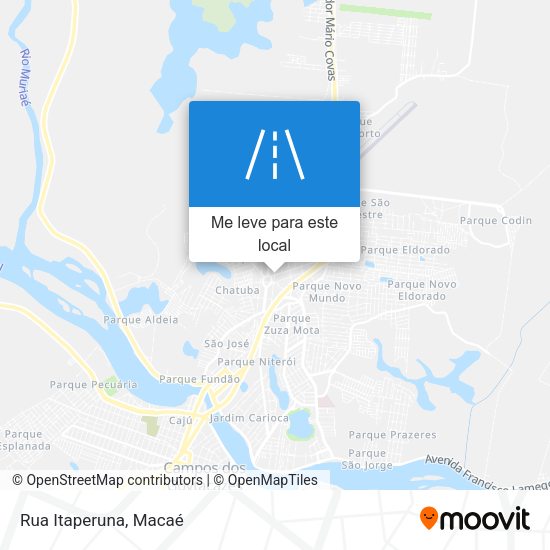 Rua Itaperuna mapa
