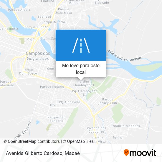 Avenida Gilberto Cardoso mapa