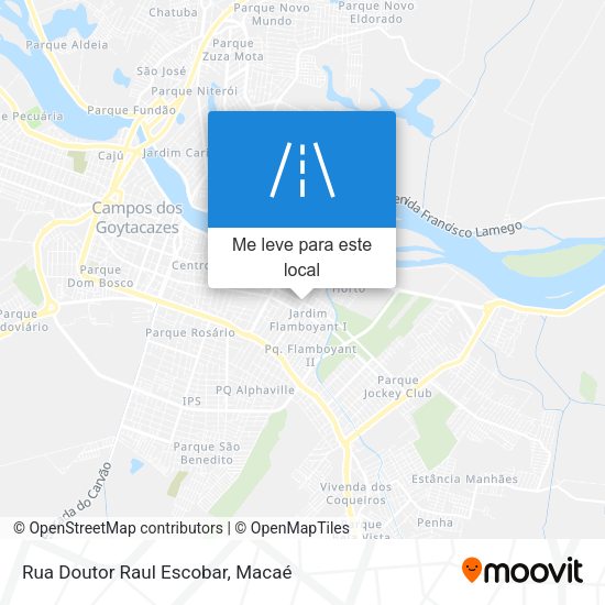Rua Doutor Raul Escobar mapa