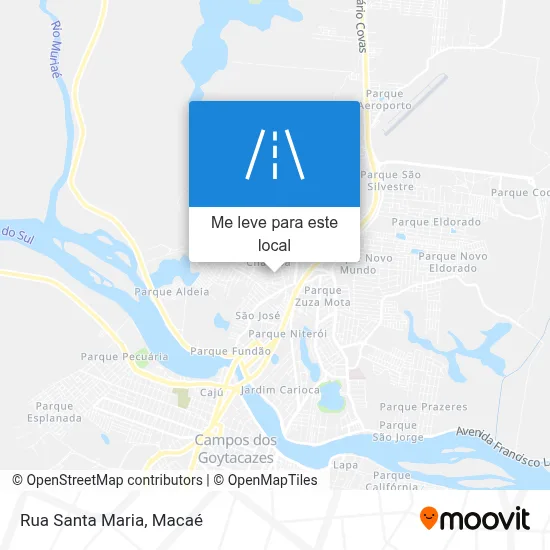 Rua Santa Maria mapa