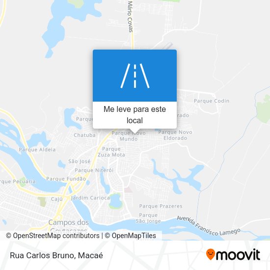 Rua Carlos Bruno mapa