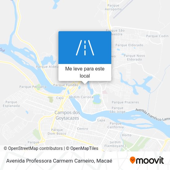 Avenida Professora Carmem Carneiro mapa