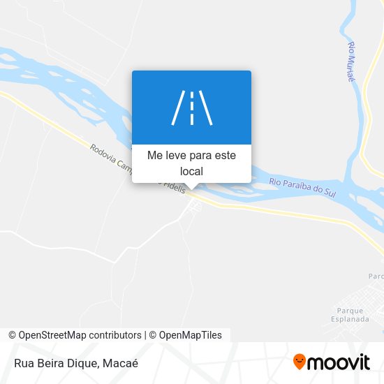 Rua Beira Dique mapa