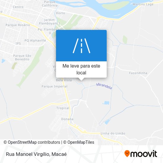 Rua Manoel Virgílio mapa