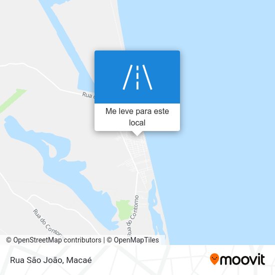 Rua São João mapa