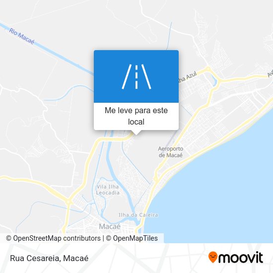 Rua Cesareia mapa