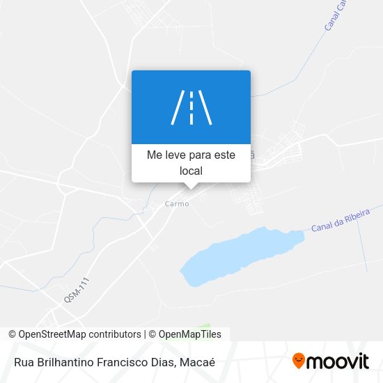 Rua Brilhantino Francisco Dias mapa
