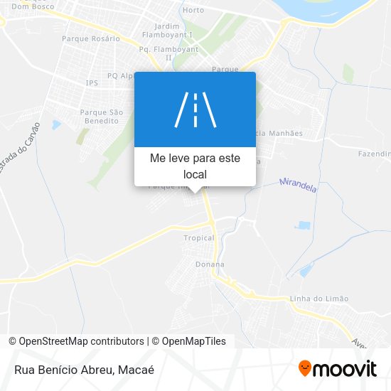 Rua Benício Abreu mapa