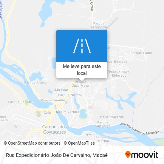 Rua Expedicionário João De Carvalho mapa