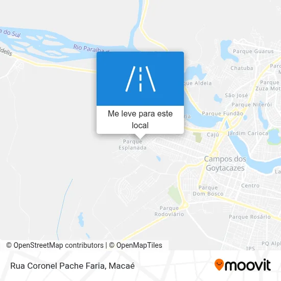 Rua Coronel Pache Faria mapa