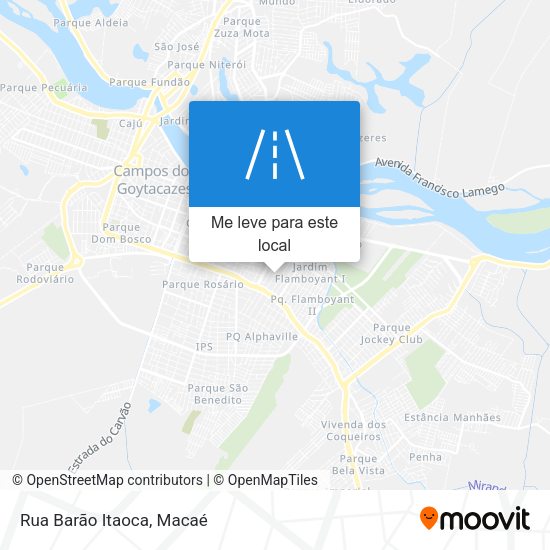 Rua Barão Itaoca mapa