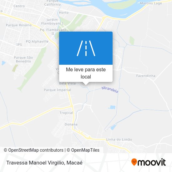 Travessa Manoel Virgilio mapa